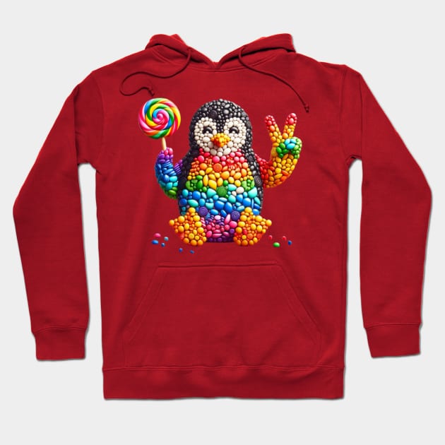 Penguins Candy IV Hoodie by sonnycosmics